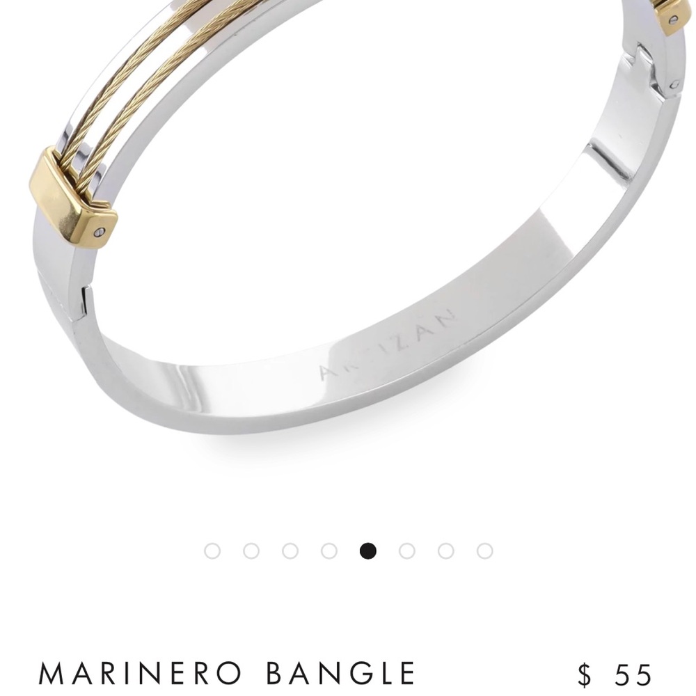 Gold and Silver Mariners Bangle Bracelet